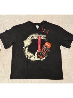 NASCAR Men’s Graphic Crewneck T-Shirt Black Size XL